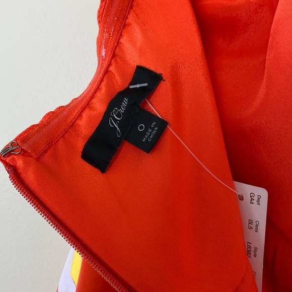 J Crew Silk Maxi Sarong Dress in Painted Paisley Orange Size 0 - Picture 11 of 16